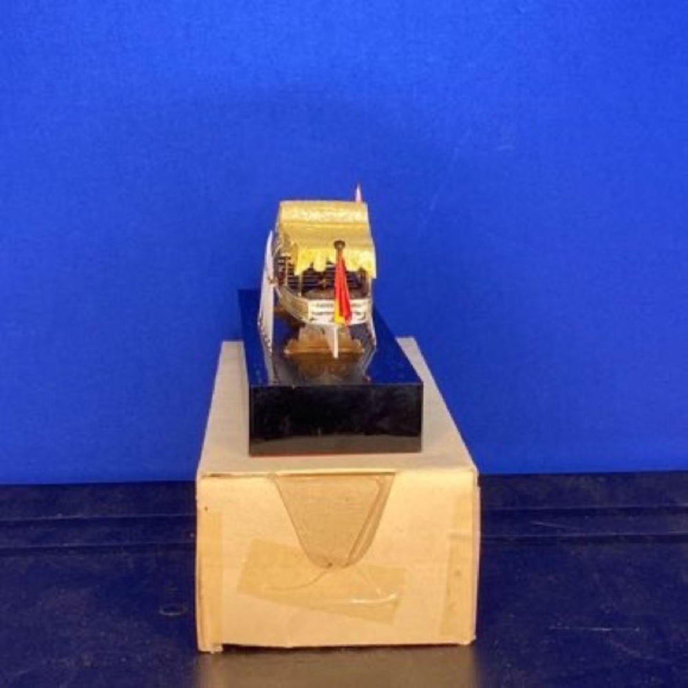 Vintage Miniature Spanish Ship / Miniatura Falua Isabel II Siglo XIX Spain - Picture 6 of 11
